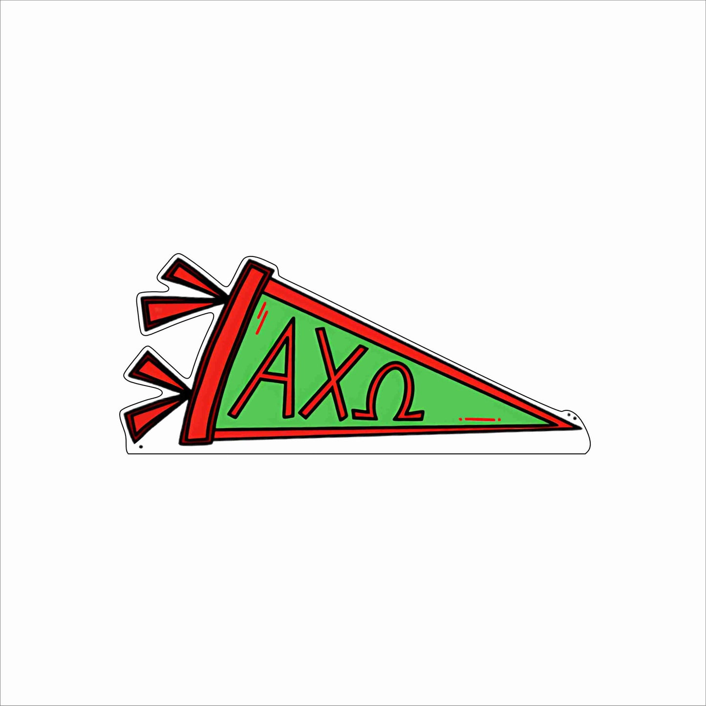 GTW-019 Alpha Chi Omega Pennant | 0.75Acrylic Contour |