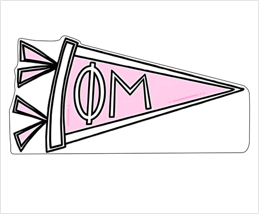GTW-021 Phi Mu Pennant | 0.75Acrylic Contour |