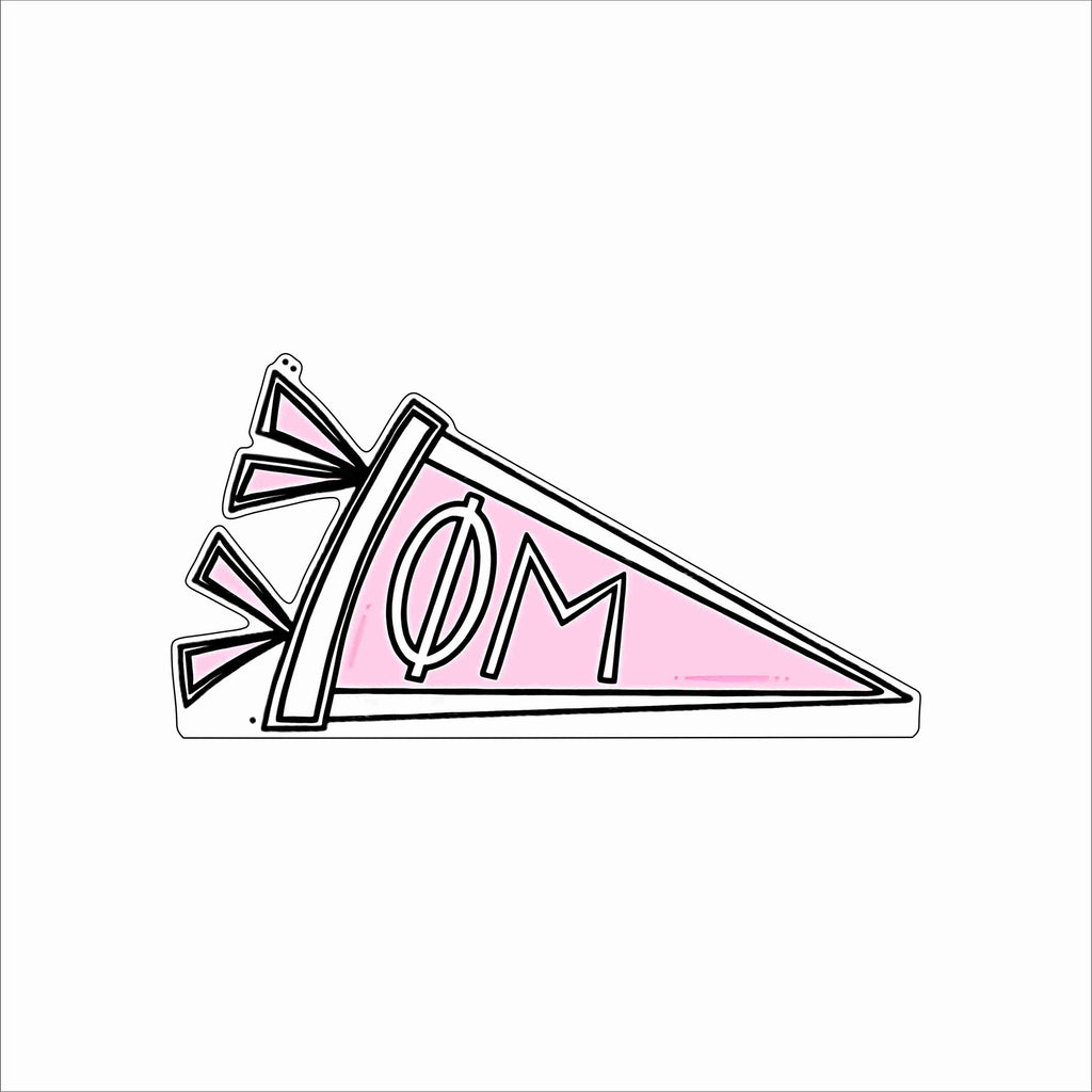 GTW-021 Phi Mu Pennant | 0.75Acrylic Contour |