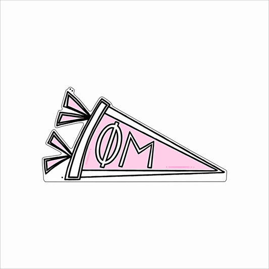 GTW-021 Phi Mu Pennant | 0.75Acrylic Contour |