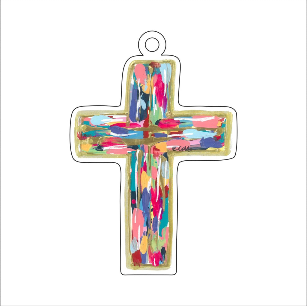 ECA-007 Cross Ornament | 0.25Acrylic Ornament | Case of 25