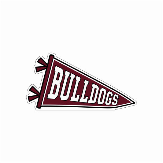 GTW-057 Bulldogs Pennant | 0.75Acrylic Contour