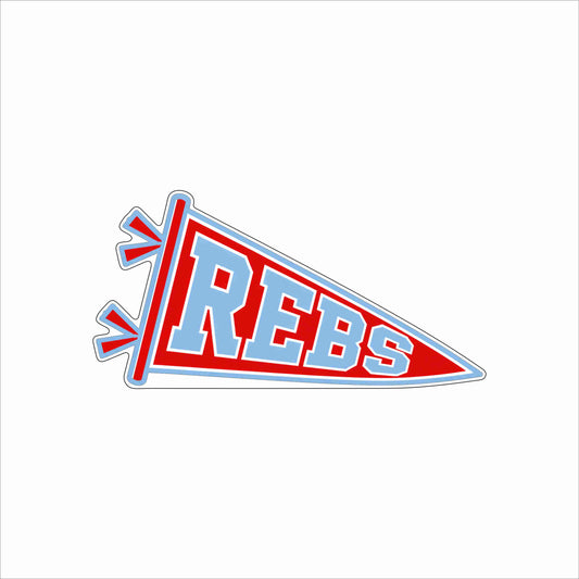 GTW-060 Rebs Pennant | 0.75Acrylic Contour