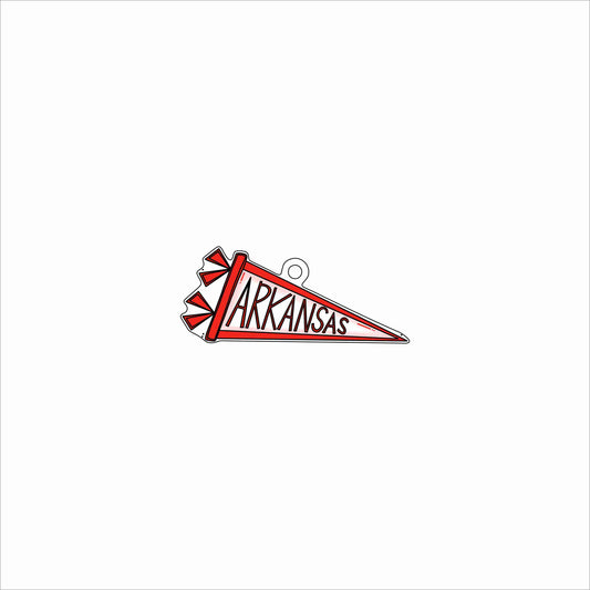 GTW-061 Arkansas Pennant Ornament | 0.25Acrylic Ornament