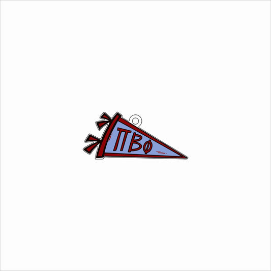 GTW-063 Pi Beta Phi Pennant Ornament | 0.25Acrylic Ornament