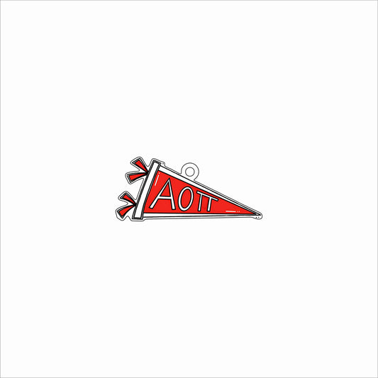 GTW-066 AOPi Pennant Ornament | 0.25Acrylic Ornament