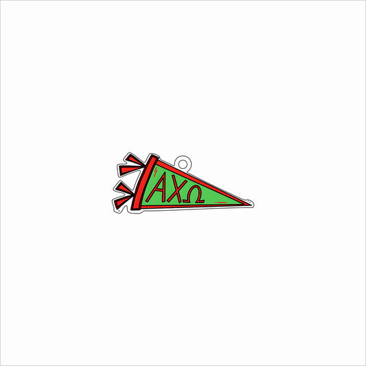 GTW-068 Alpha Chi Omega Pennant Ornament | 0.25Acrylic Ornament
