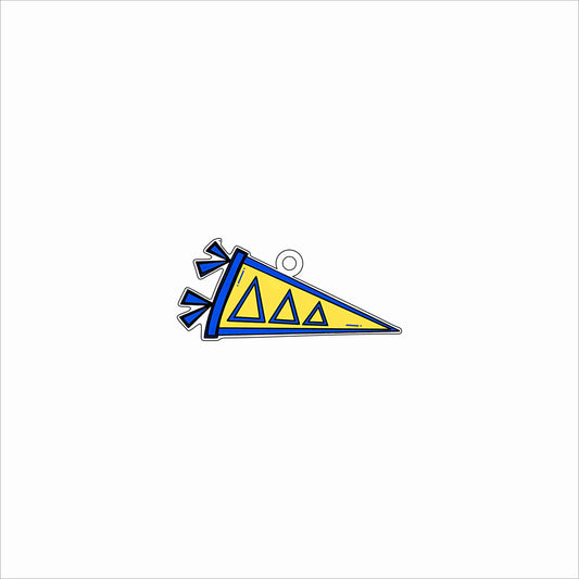GTW-069 Tri Delta Pennant Ornament | 0.25Acrylic Ornament
