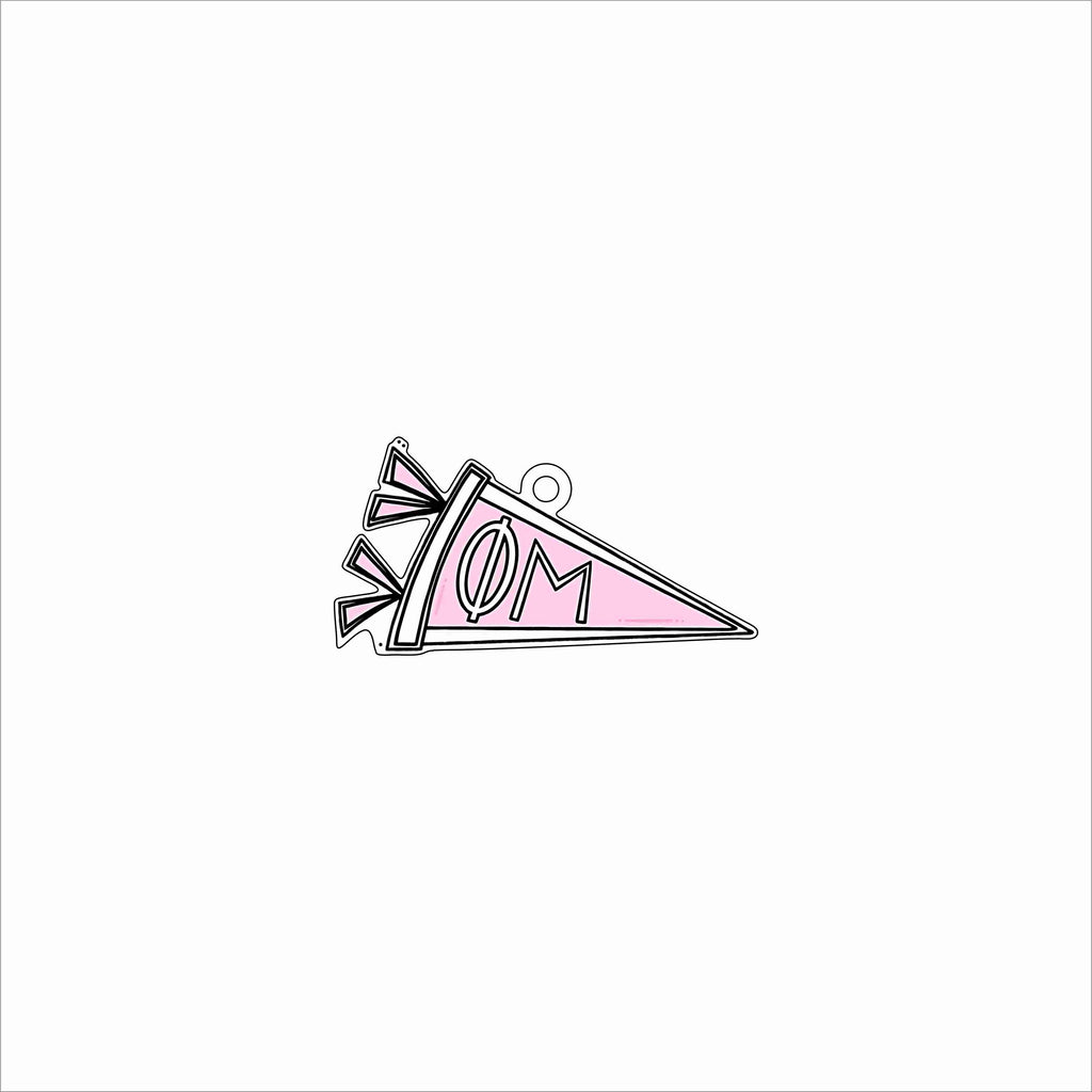 GTW-070 Phi Mu Pennant Ornament | 0.25Acrylic Ornament
