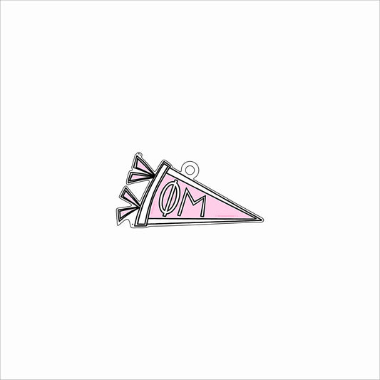 GTW-070 Phi Mu Pennant Ornament | 0.25Acrylic Ornament