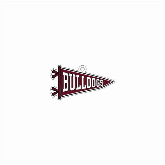 GTW-072 Bulldogs Pennant Ornament | 0.25Acrylic Ornament