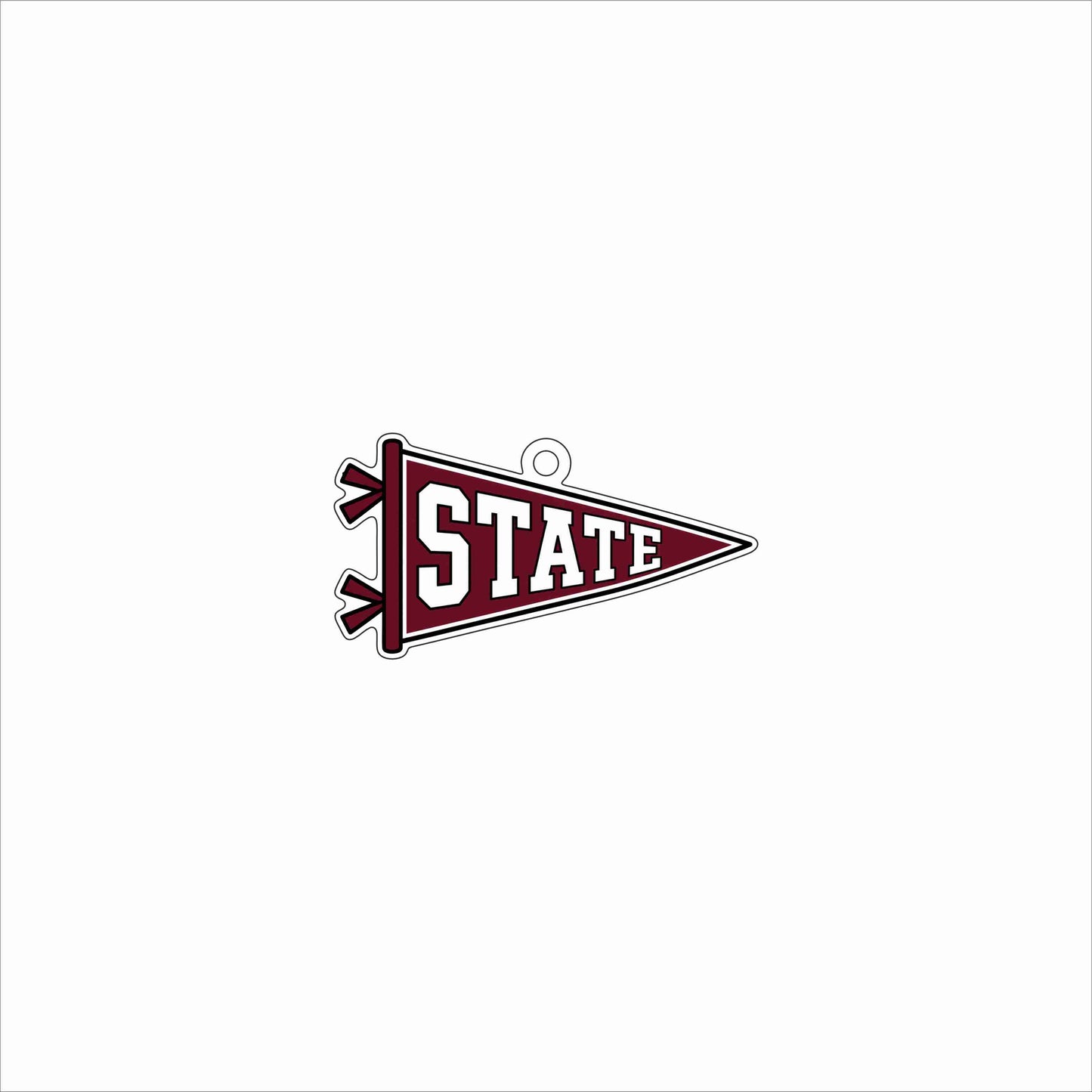 GTW-073 State Pennant Ornament | 0.25Acrylic Ornament