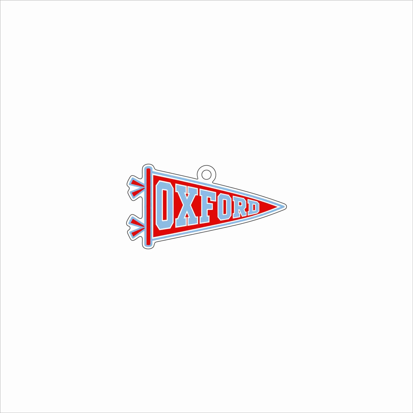 GTW-074 Oxford Pennant Ornament | 0.25Acrylic Ornament