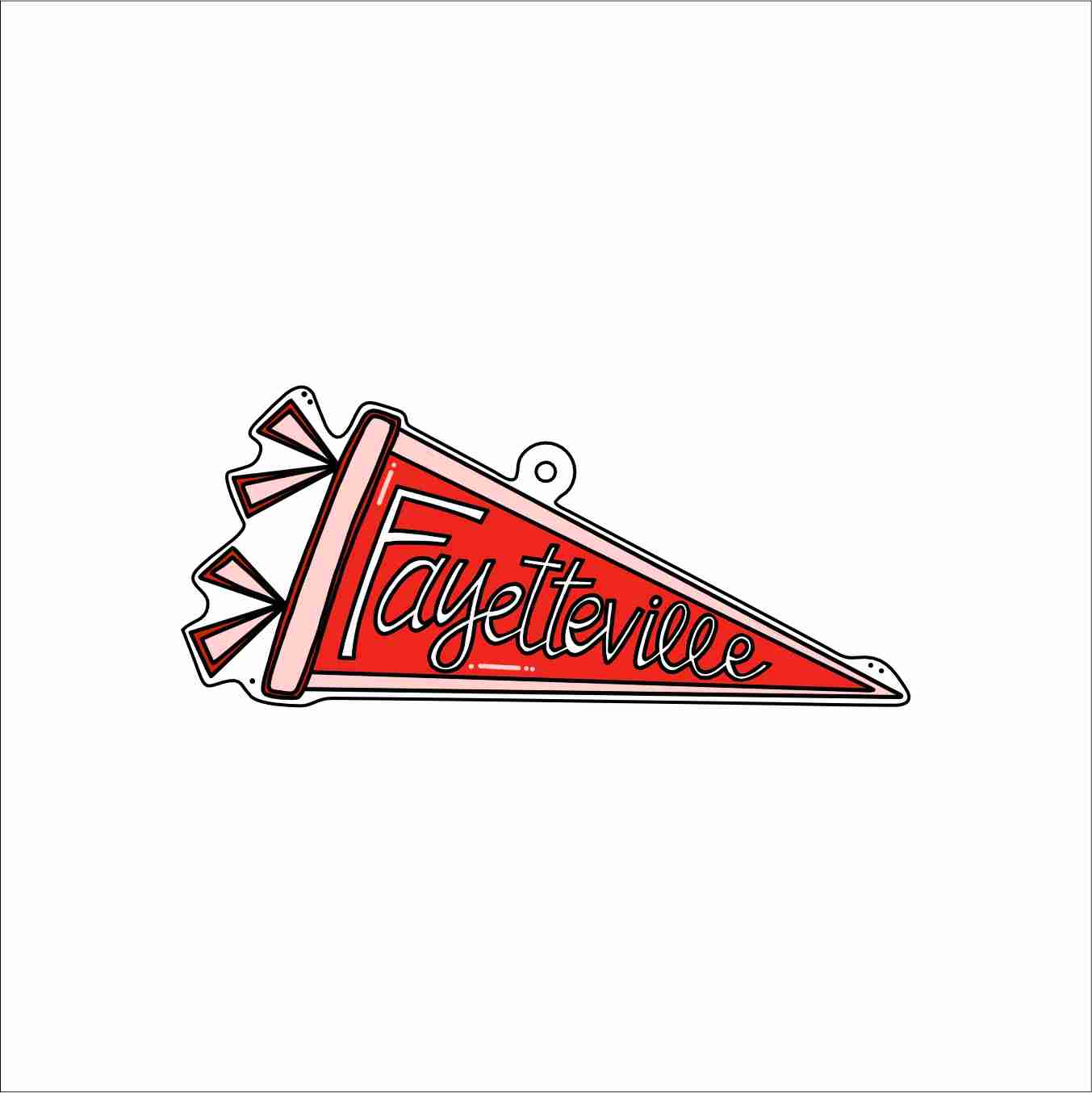 GTW-077 Fayetteville Keychain | 0.125Acrylic Keychain
