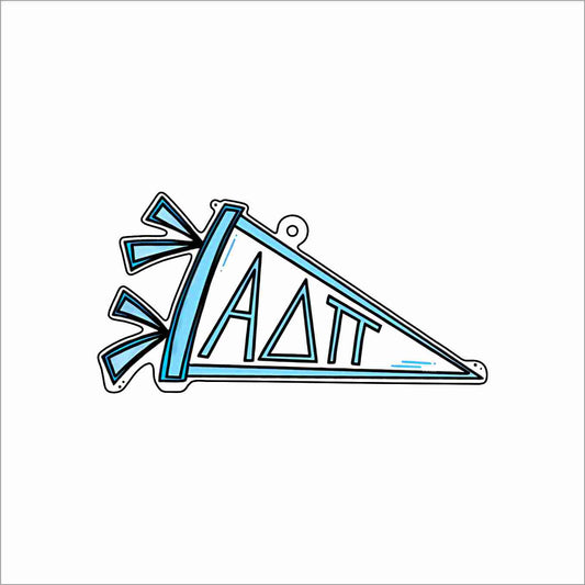 GTW-081 ADPi Pennant Keychain | 0.125Acrylic Keychain | Set of 25