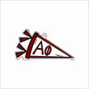 GTW-082 Alpha Phi Pennant Keychain | 0.125Acrylic Keychain