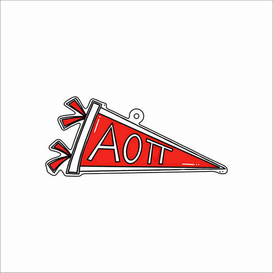 GTW-083 AOPi Pennant Keychain | 0.125Acrylic Keychain | Set of 25
