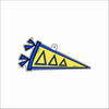 GTW-086 Tri Delta Pennant Keychain | 0.125Acrylic Keychain