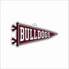 GTW-089 Bulldogs Pennant Keychain | 0.125Acrylic Keychain