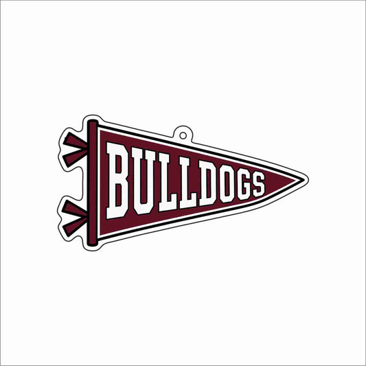 GTW-089 Bulldogs Pennant Keychain | 0.125Acrylic Keychain | Set of 25