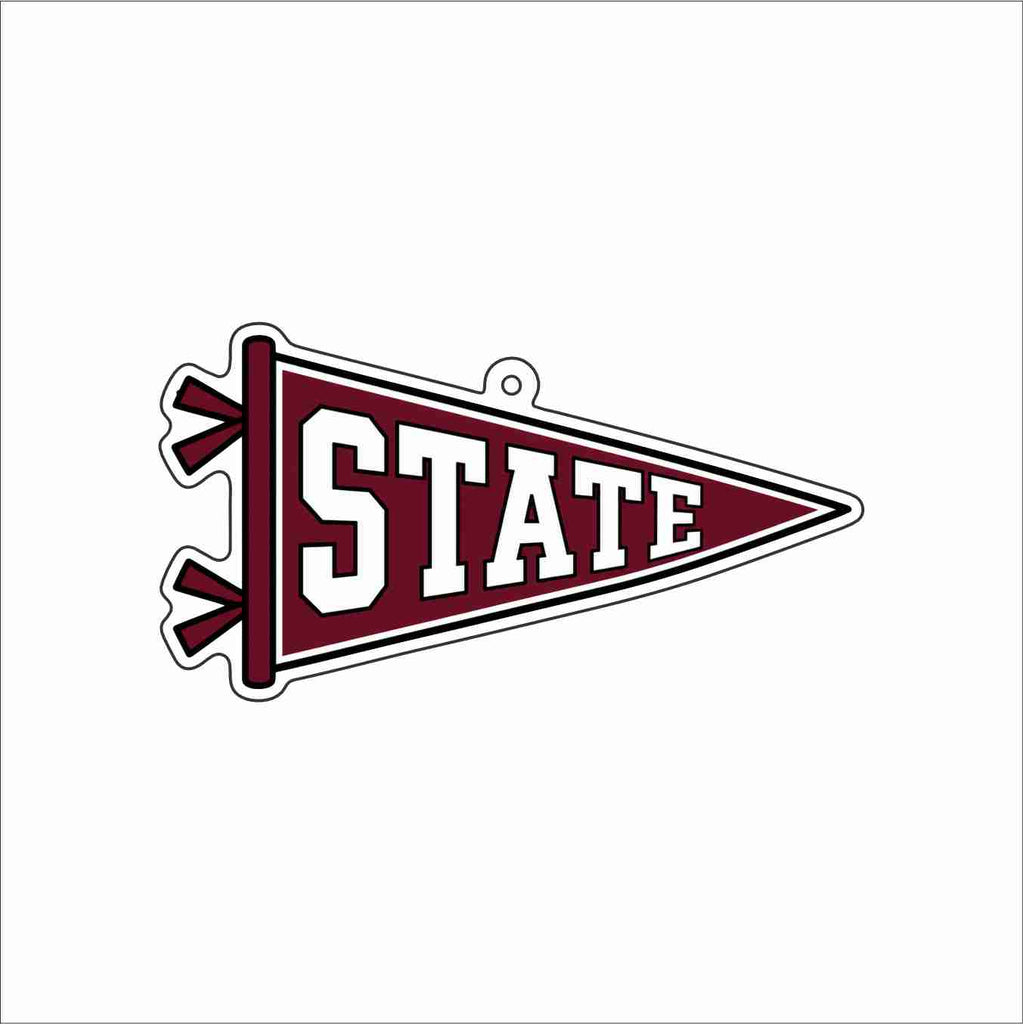 GTW-090 State Pennant Keychain | 0.125Acrylic Keychain
