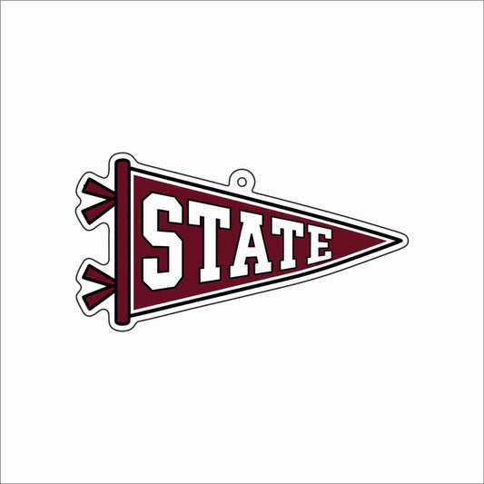 GTW-090 State Pennant Keychain | 0.125Acrylic Keychain | Set of 25