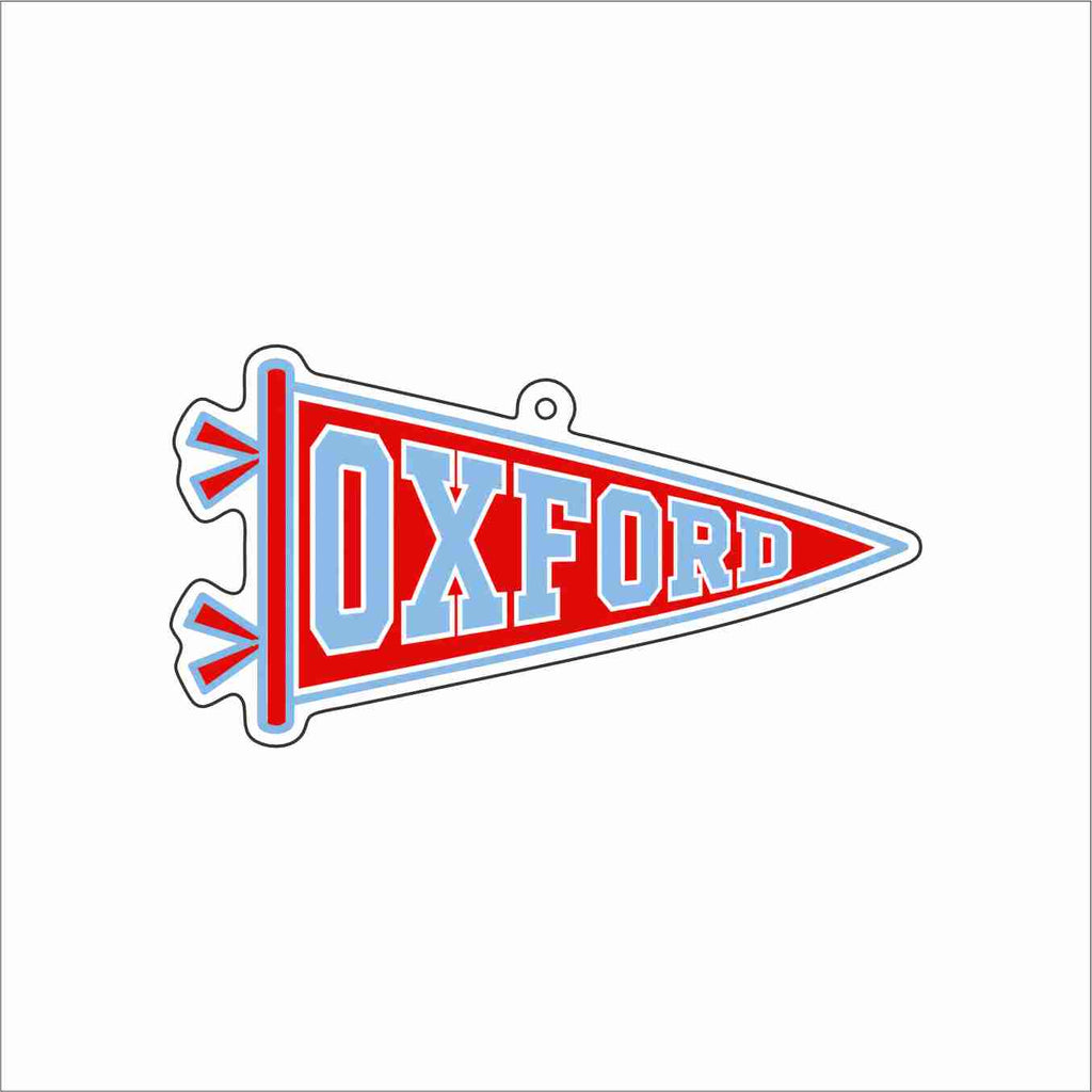 GTW-091 Oxford Pennant Keychain | 0.125Acrylic Keychain