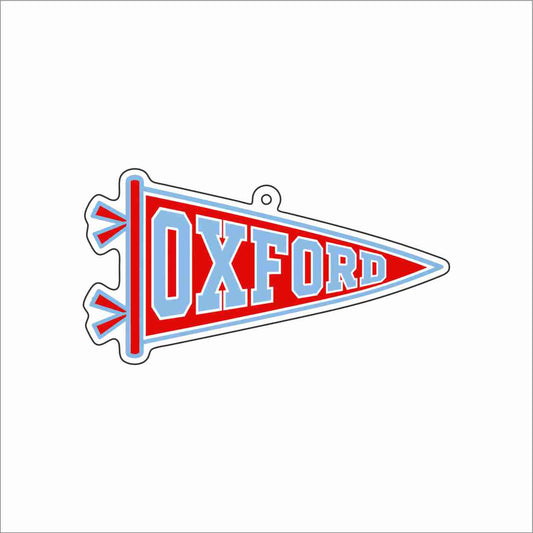GTW-091 Oxford Pennant Keychain | 0.125Acrylic Keychain | Set of 25