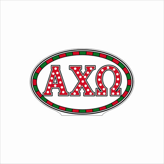 GTW-093 Alpha Chi Omega Oval | 0.75Acrylic Contour