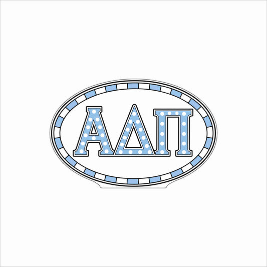 GTW-094 Alpha Delta Pi Oval | 0.75Acrylic Contour