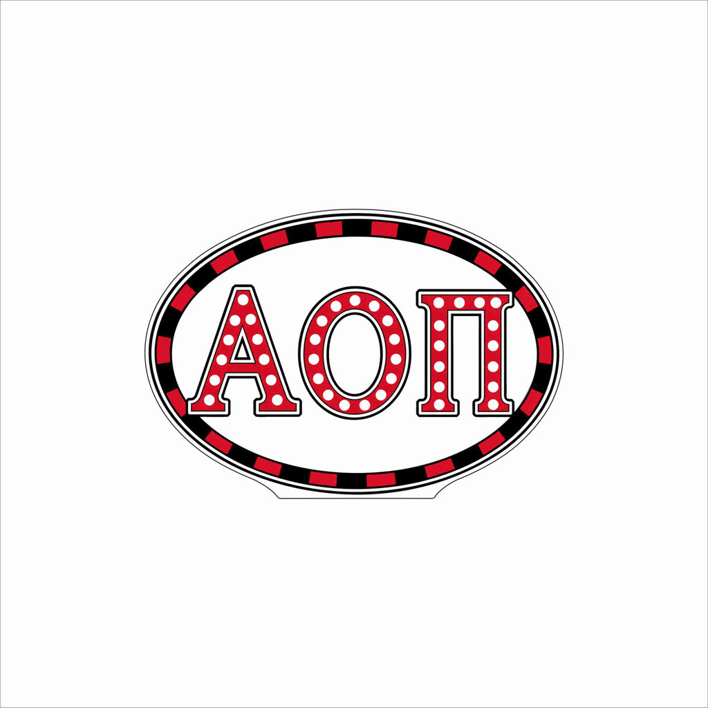 GTW-096 AOPi Oval | 0.75Acrylic Contour