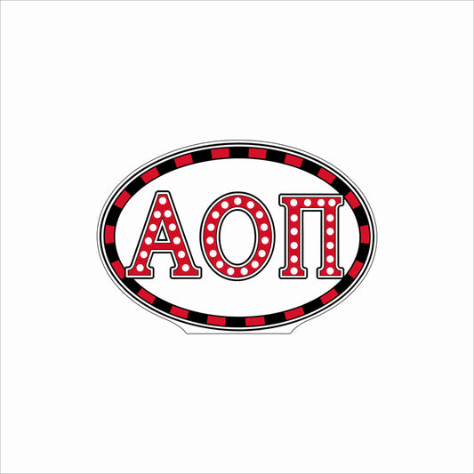 GTW-096 AOPi Oval | 0.75Acrylic Contour