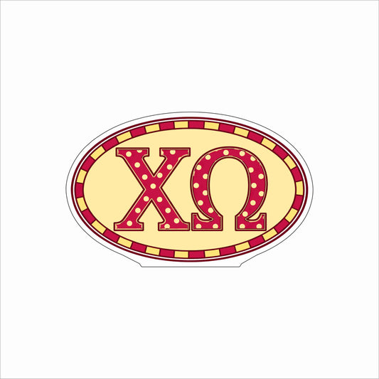 GTW-103 XO Oval | 0.75Acrylic Contour