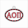 GTW-110 AOPi Oval Ornament | 0.25Acrylic Ornament