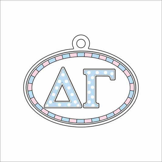 GTW-112 DEEGEE Oval Ornament | 0.25Acrylic Ornament