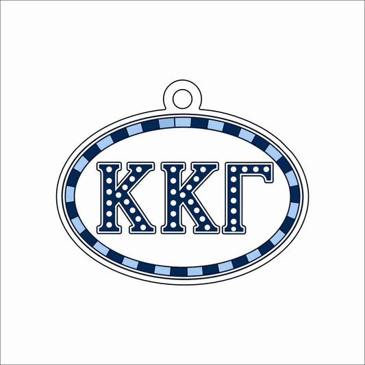 GTW-114 KKG Oval Ornament | 0.25Acrylic Ornament