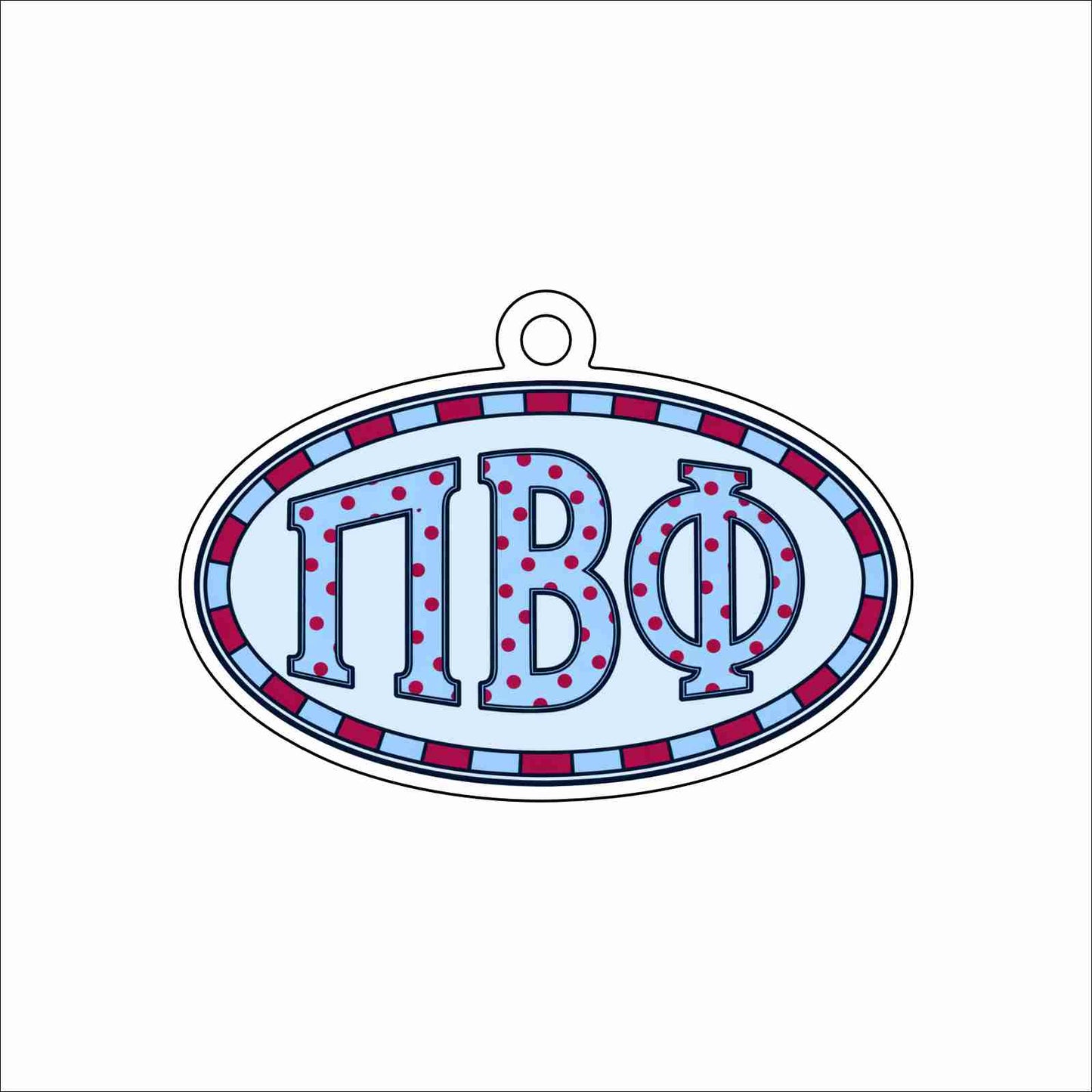 GTW-115 PBP Oval Ornament | 0.25Acrylic Ornament