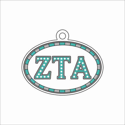 GTW-118 ZTA Oval Ornament | 0.25Acrylic Ornament