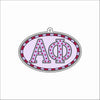 GTW-123 Alpha Phi Oval Keychain | 0.125Acrylic Keychain