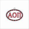 GTW-124 AOPi Oval Keychain | 0.125Acrylic Keychain