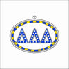 GTW-125 DDD Oval Keychain | 0.125Acrylic Keychain
