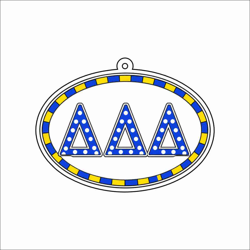 GTW-125 DDD Oval Keychain | 0.125Acrylic Keychain