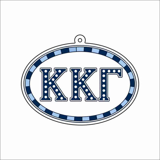 GTW-128 KKG Oval Keychain | 0.125Acrylic Keychain | Set of 25