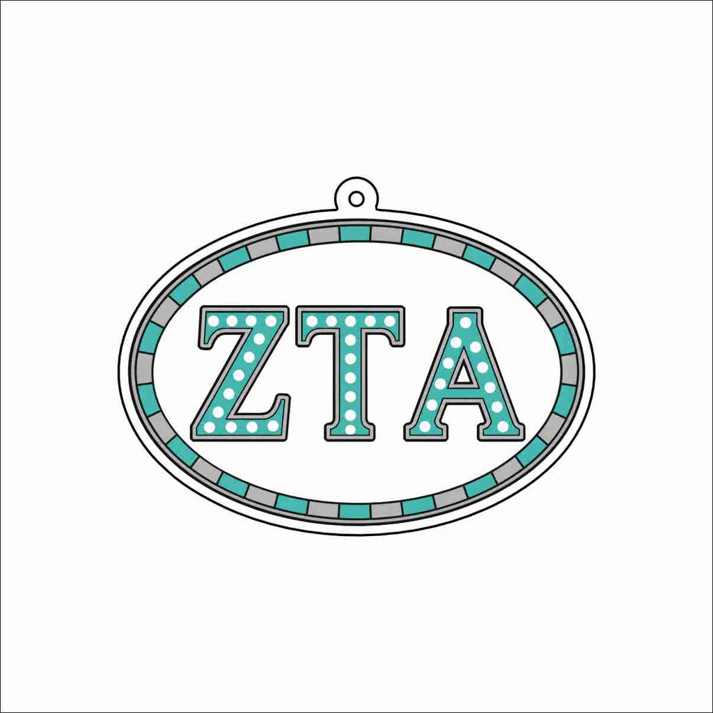 GTW-132 ZTA Oval Keychain | 0.125Acrylic Keychain