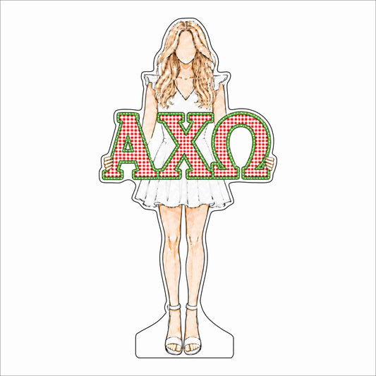 GTW-133 Alpha Chi Omega Blonde | 0.75Acrylic Contour
