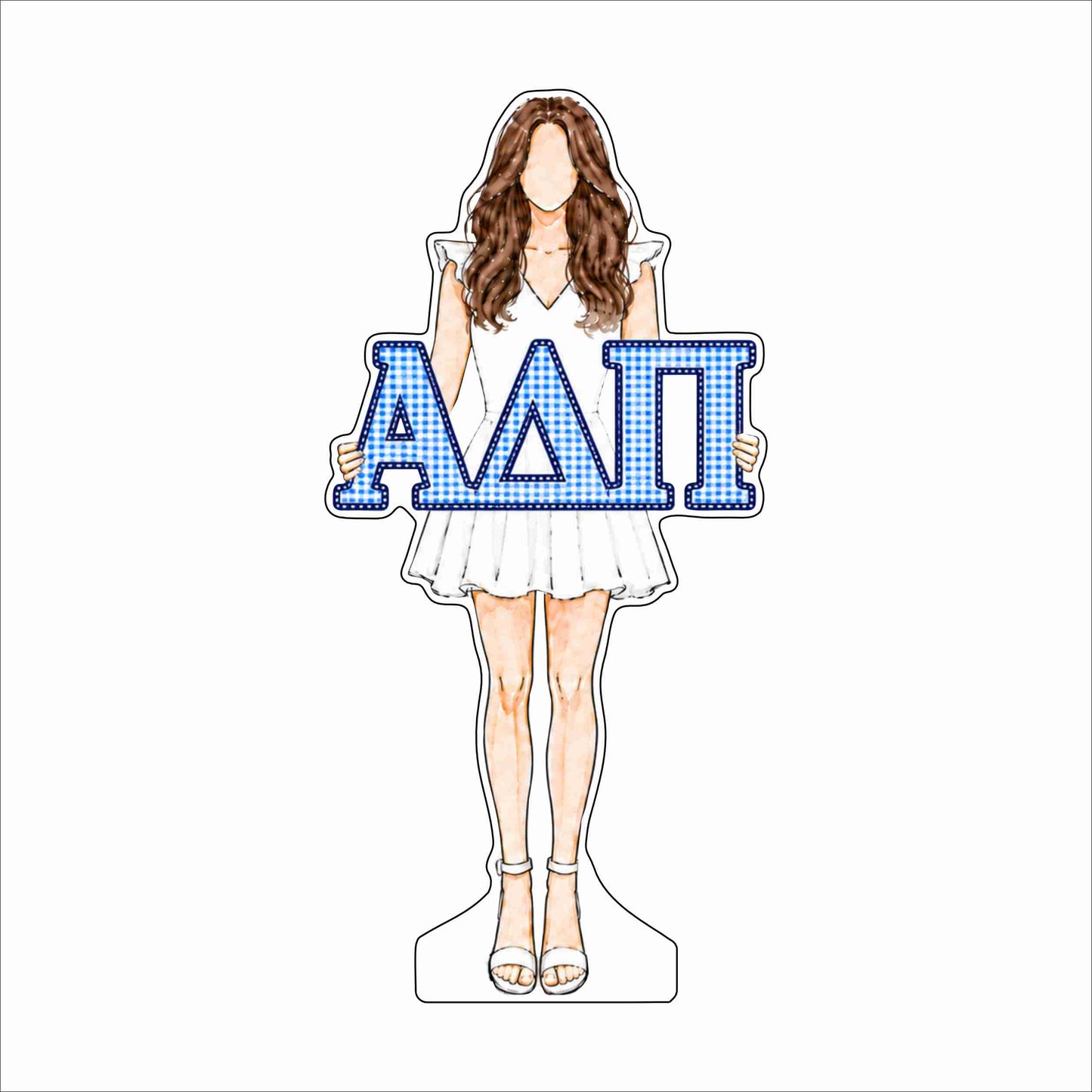 GTW-136 Alpha Delta Pi Brunette | 0.75Acrylic Contour