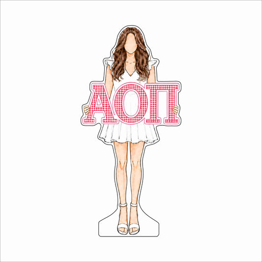 GTW-140 AOPi Brunette | 0.75Acrylic Contour