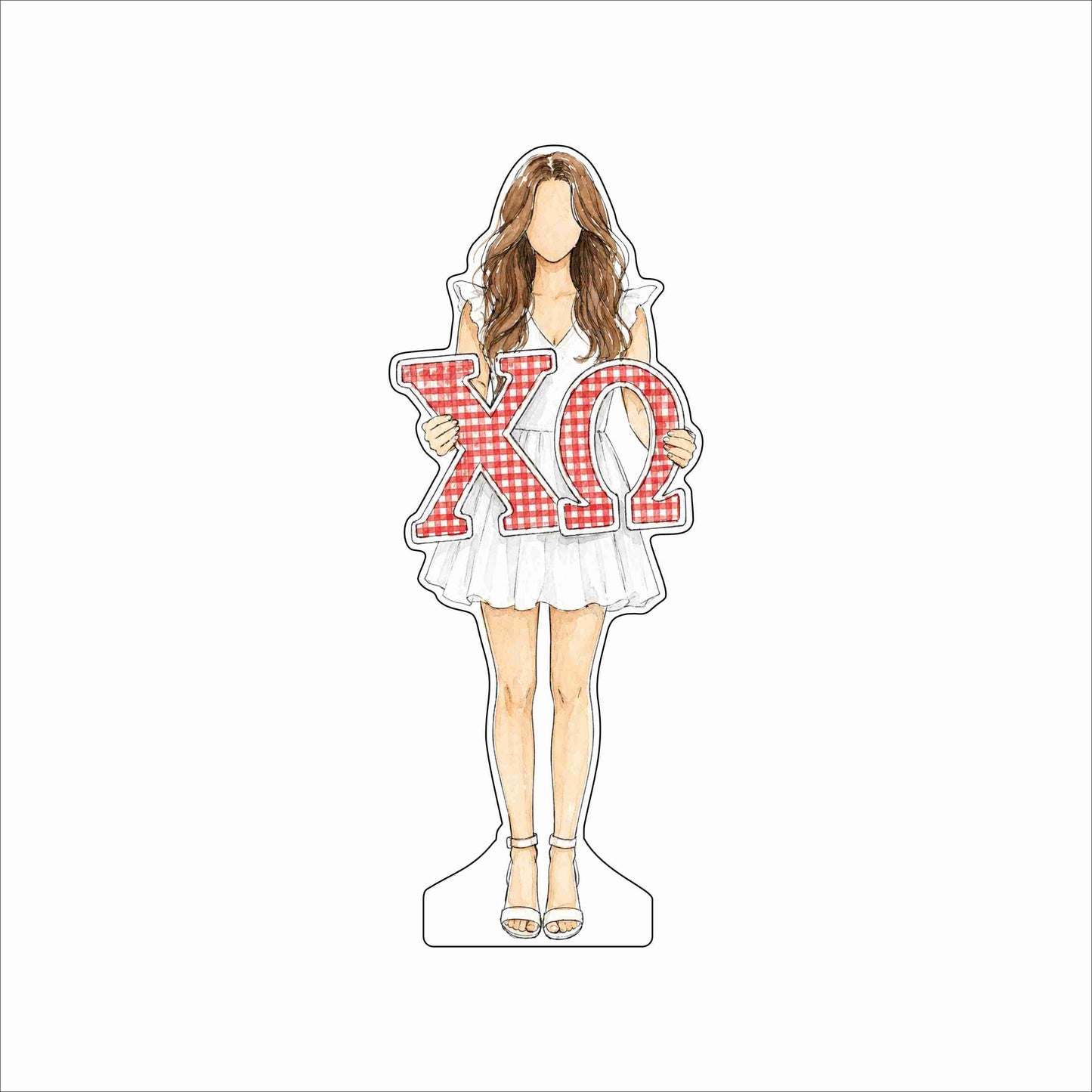 GTW-142 Chi O Brunette | 0.75Acrylic Contour