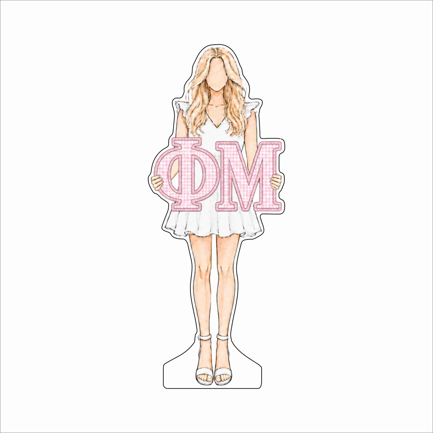 GTW-149 Phi Mu Blonde | 0.75Acrylic Contour