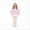 GTW-150 Phi Mu Brunette | 0.75Acrylic Contour